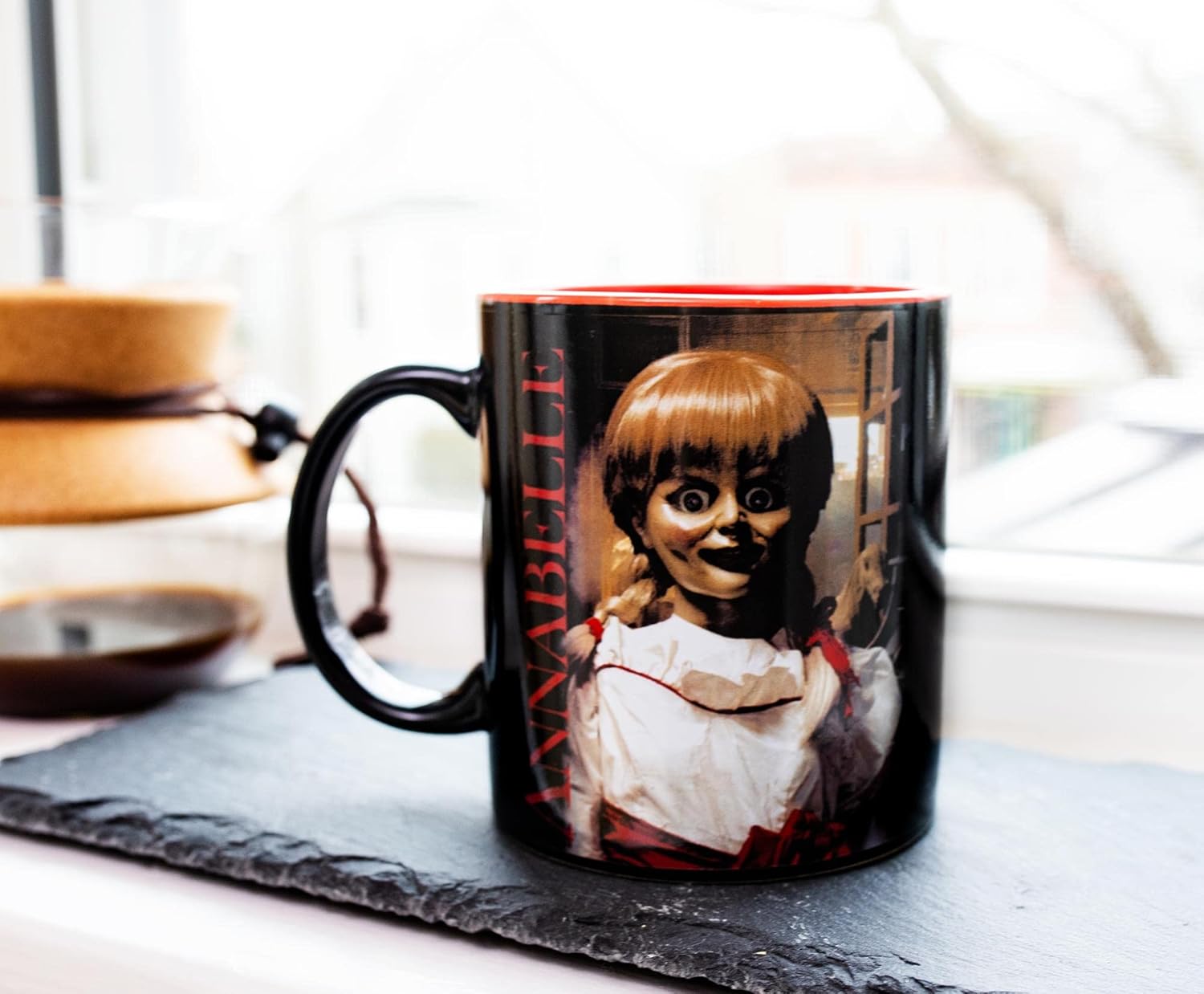 Silver Buffalo Annabelle The Conjuring Ceramic Mug | Coffee Cup For Espresso, Tea | Holds 20 Ounces - Image 8