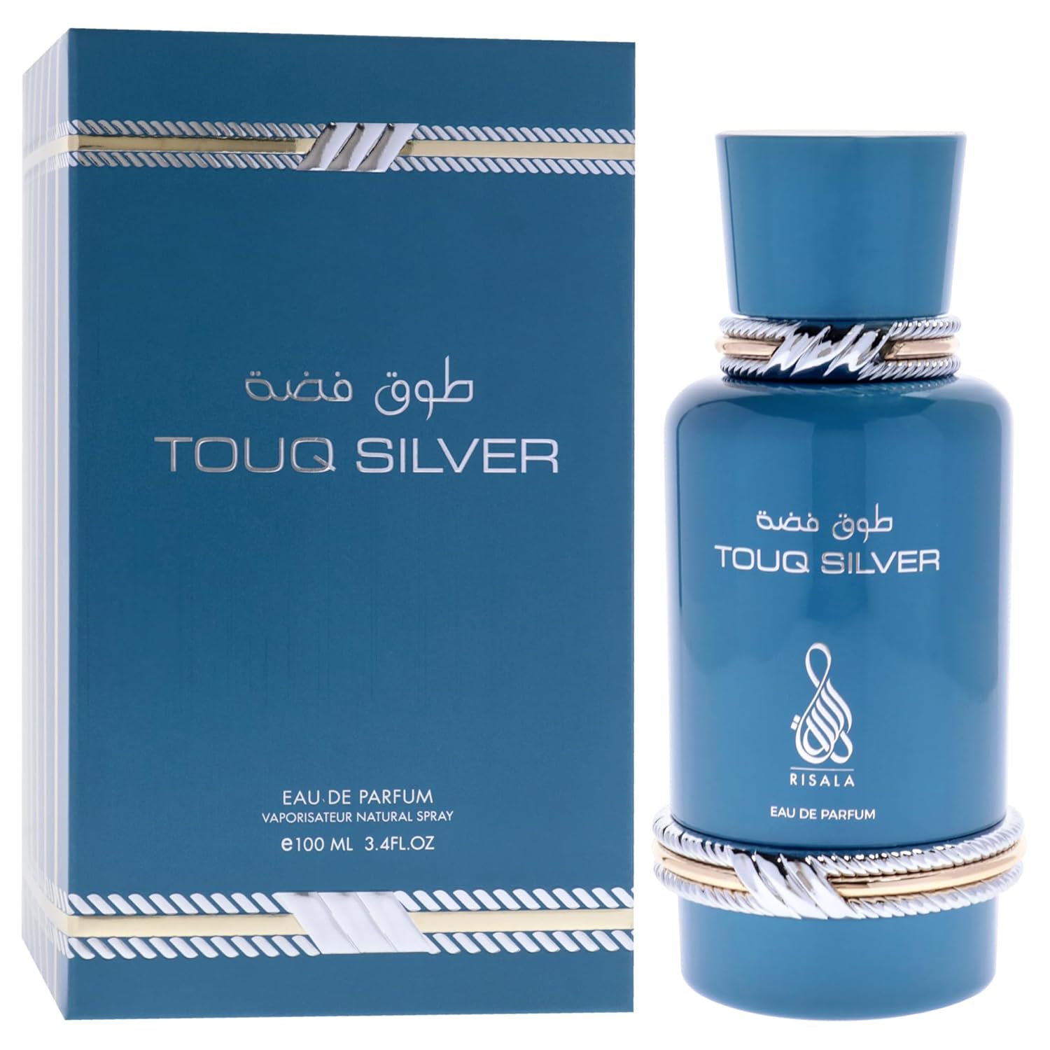 Risala Touq Silver for Unisex - 3.4 oz EDP Spray - Image 3