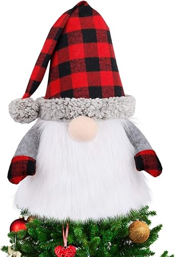 D-FantiX Adorno de gnomo para árbol de Navidad, 27.5 pulgadas, grande, gnomo sueco Tomte, adornos de Navidad, gnomos de Papá Noel, decoración de