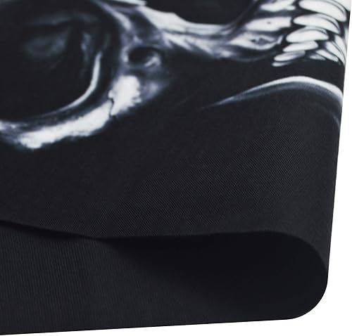 Miniatura 32 de Obacle - Tapabocas con cuello polar y de estilo de pañuelo contra el polvo y el sol para hombre y mujer Calavera Azul Ojo y Nariz