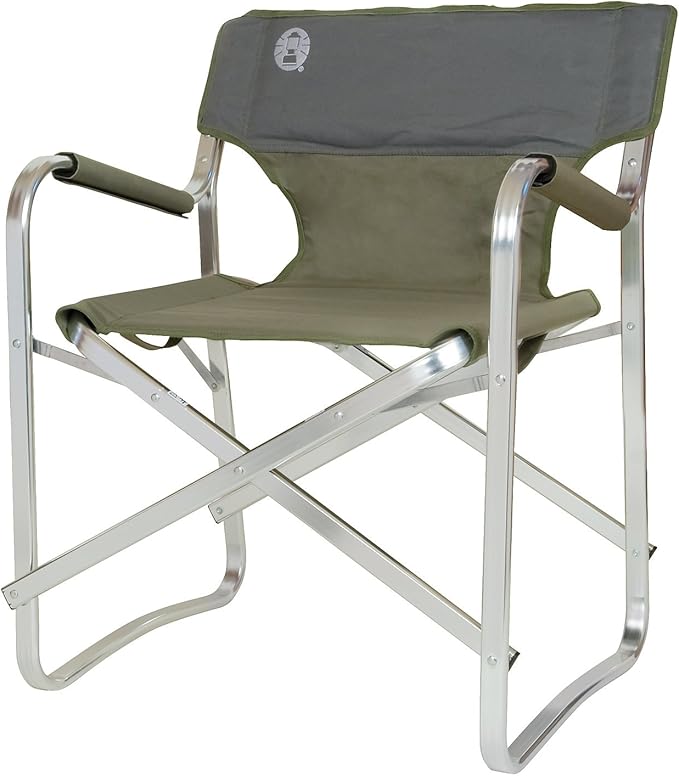 Coleman Deck Silla de Camping, Color Verde, Unisex Adulto