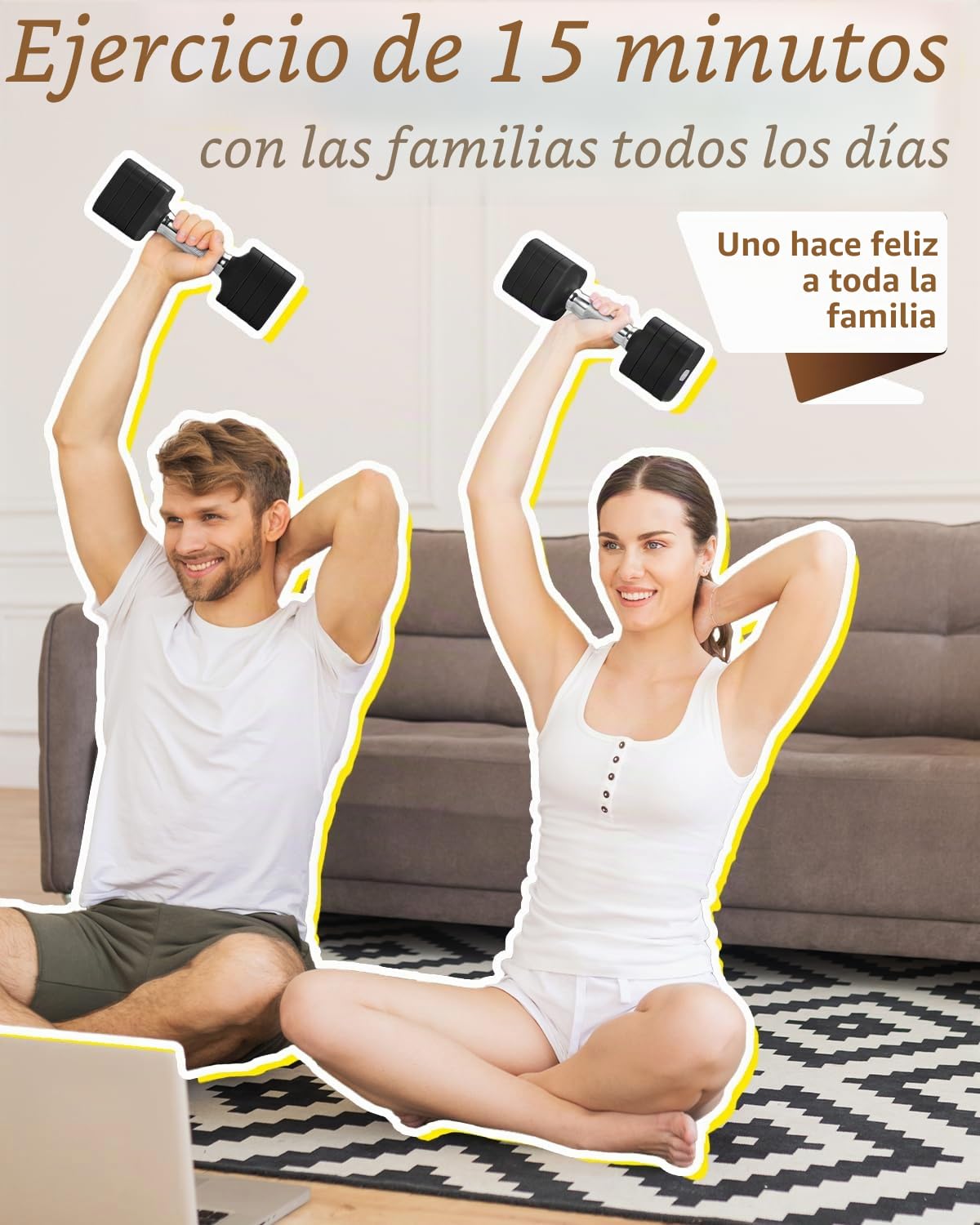 Fragraim 5 KG x 2 Mancuernas Regulables, Juego de Pesas Libres para Mujeres y Hombres Juegos de Pesas de Mano Juegos de Mancuernas Regulables para Gimnasio