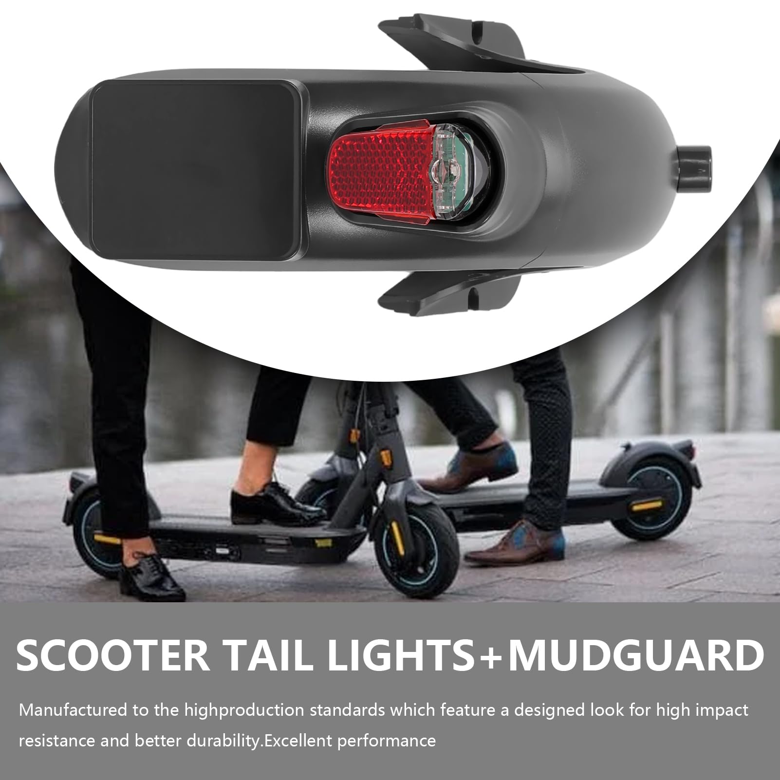 Parafango Ninebot per Segway Max G30/G30D/ G30LP / G30LE / G30LE II Ninebot Posteriore con fanale Posteriore Parafanghi Posteriore Accessori di Ricambio