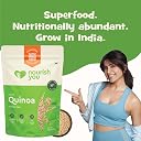 Nourish You Premium White Quinoa Seeds 1Kg | 16.5g Protein per 100g | Naturally Gluten free | Saponin Free | High Protein & Fiber | Diet Food for Weight Management | Certified Grain | Wholegrain Breakfast Cereal | gallery image