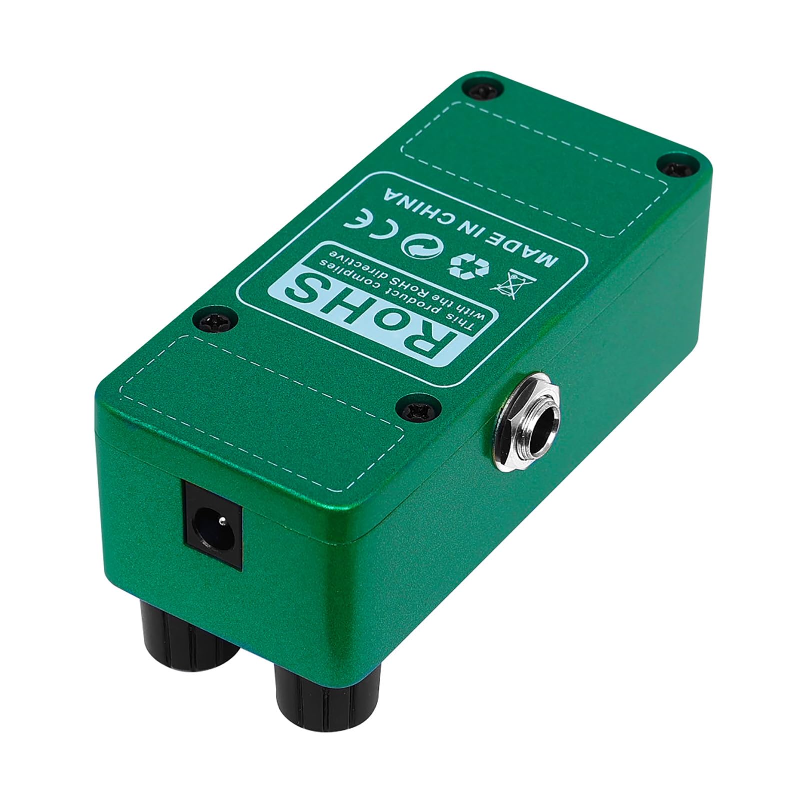 Pedal de Efectos de Guitarra Eléctrica, Retardo de Distorsión de Cinta con Tecnología Híbrida Digital de Señal Seca Analógica, Carcasa Totalmente Metálica True Bypass para Señales