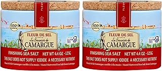 Le Saunier De Camargue | French Fleur Del Sel | Finishing Sea Salt, 4.4 oz (Pack of 2)