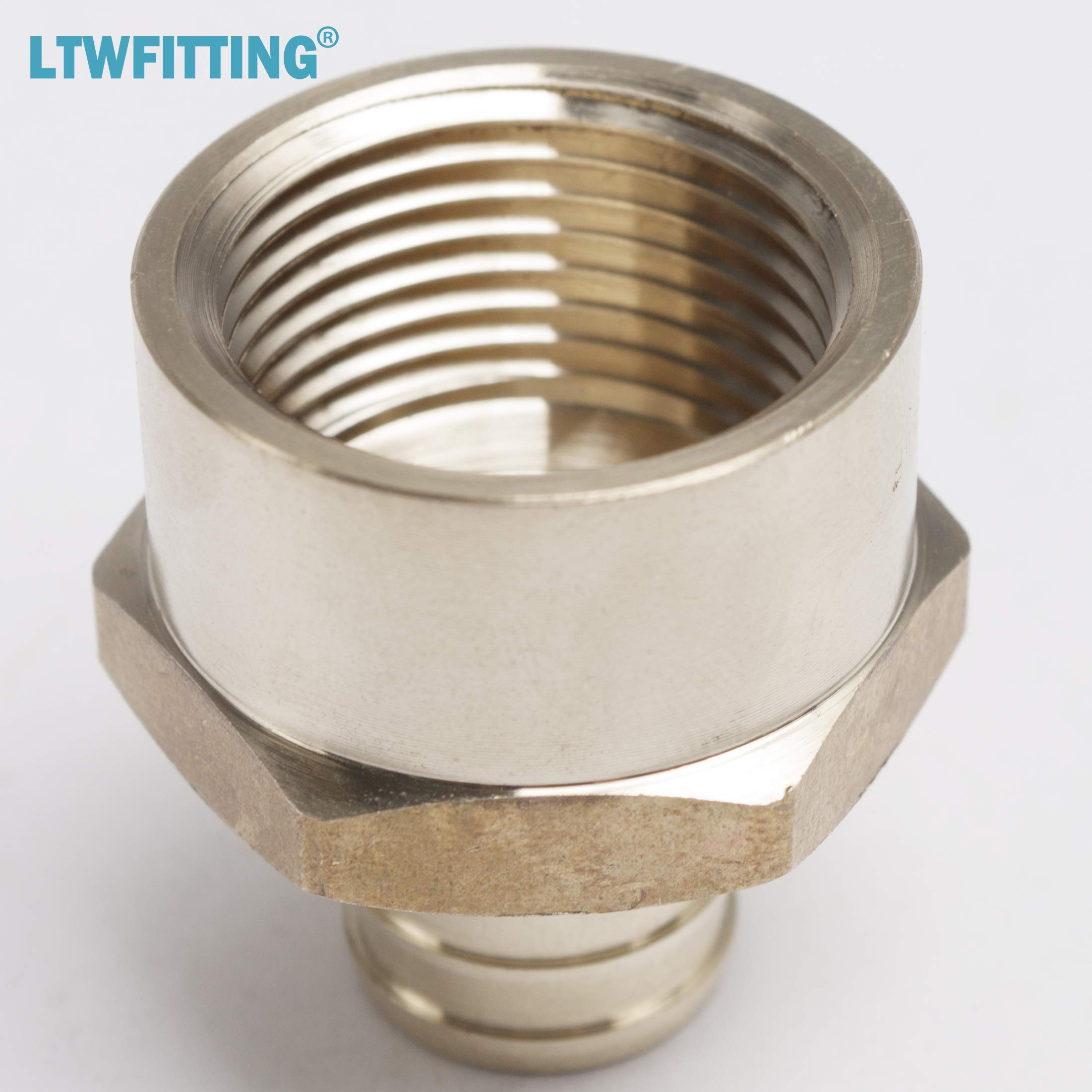 LTWFITTING 3/4 Pouce PEX x 3/4 Pouce Femelle NPT Adapteur Ondulation Sans Plomb de Tuyau Raccord en Laiton (paquet de 25)