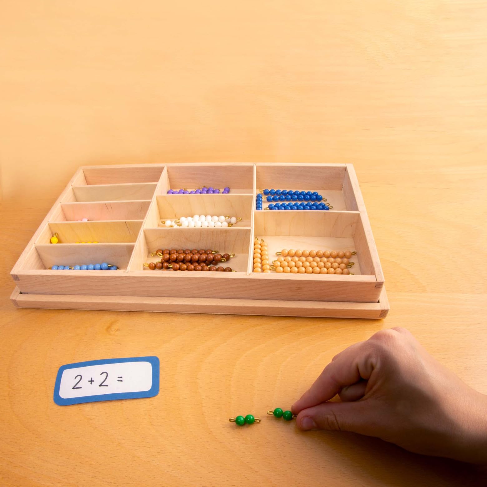 MontiPlu Farbiges Montessori-Perlenmaterial