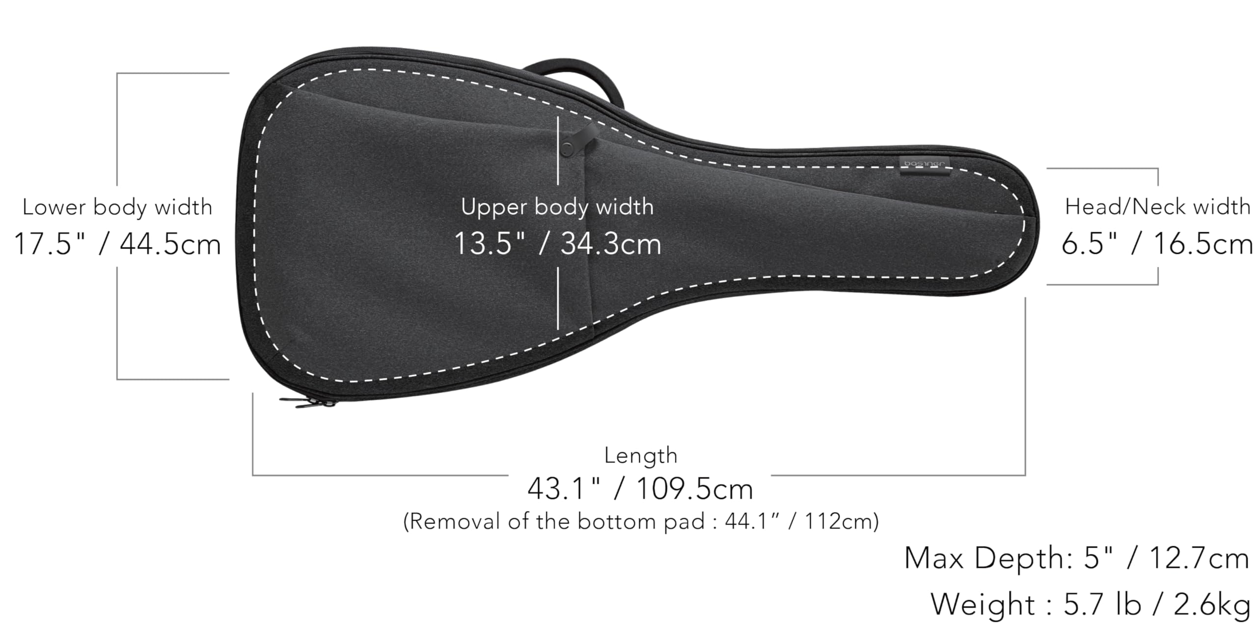 Amazon.co.jp: basiner ベイシナー ギターケース BRISQ Series  