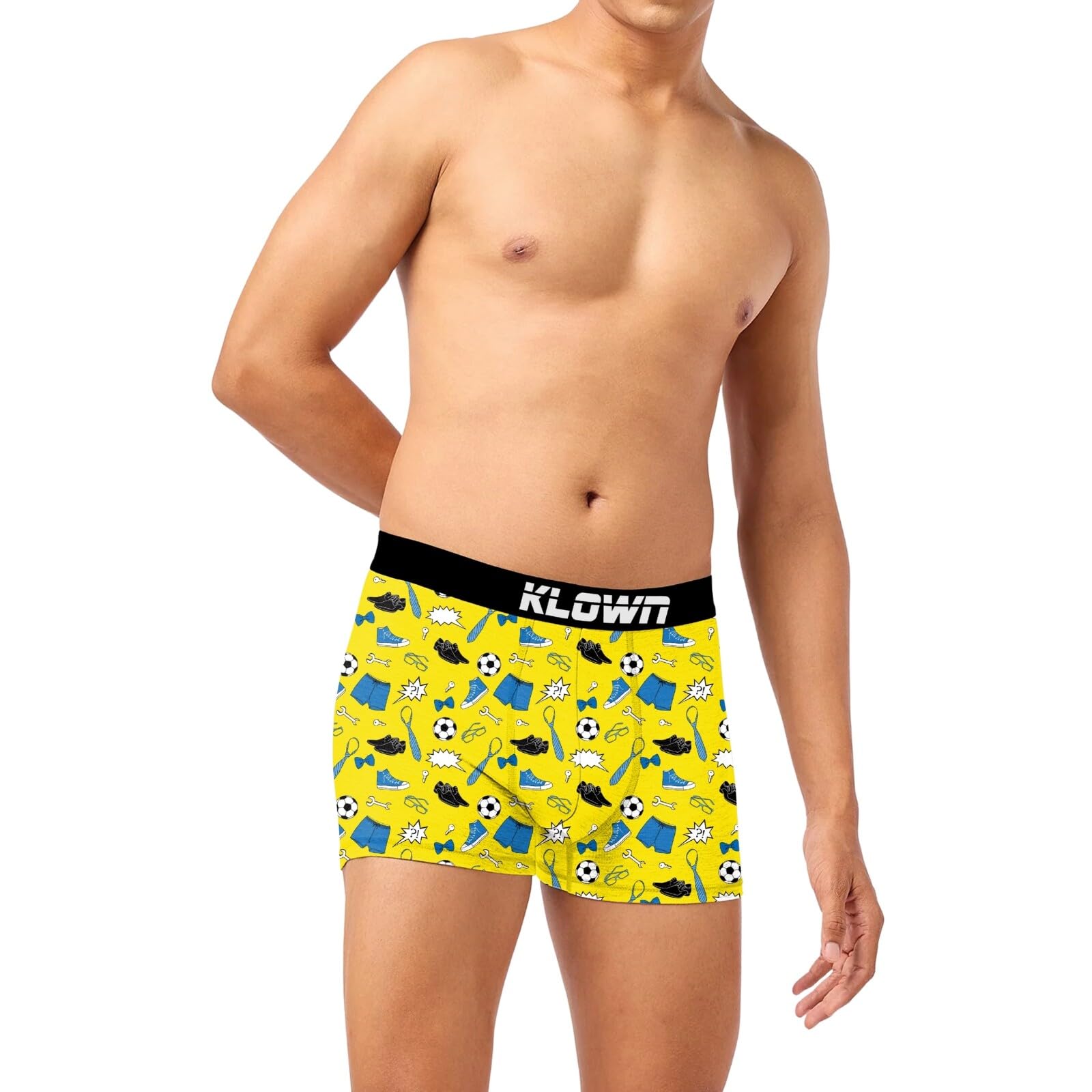 Men’s Cotton Blend Printed Trunks - Perfect for Everyday Comfort|Yellow-image-41