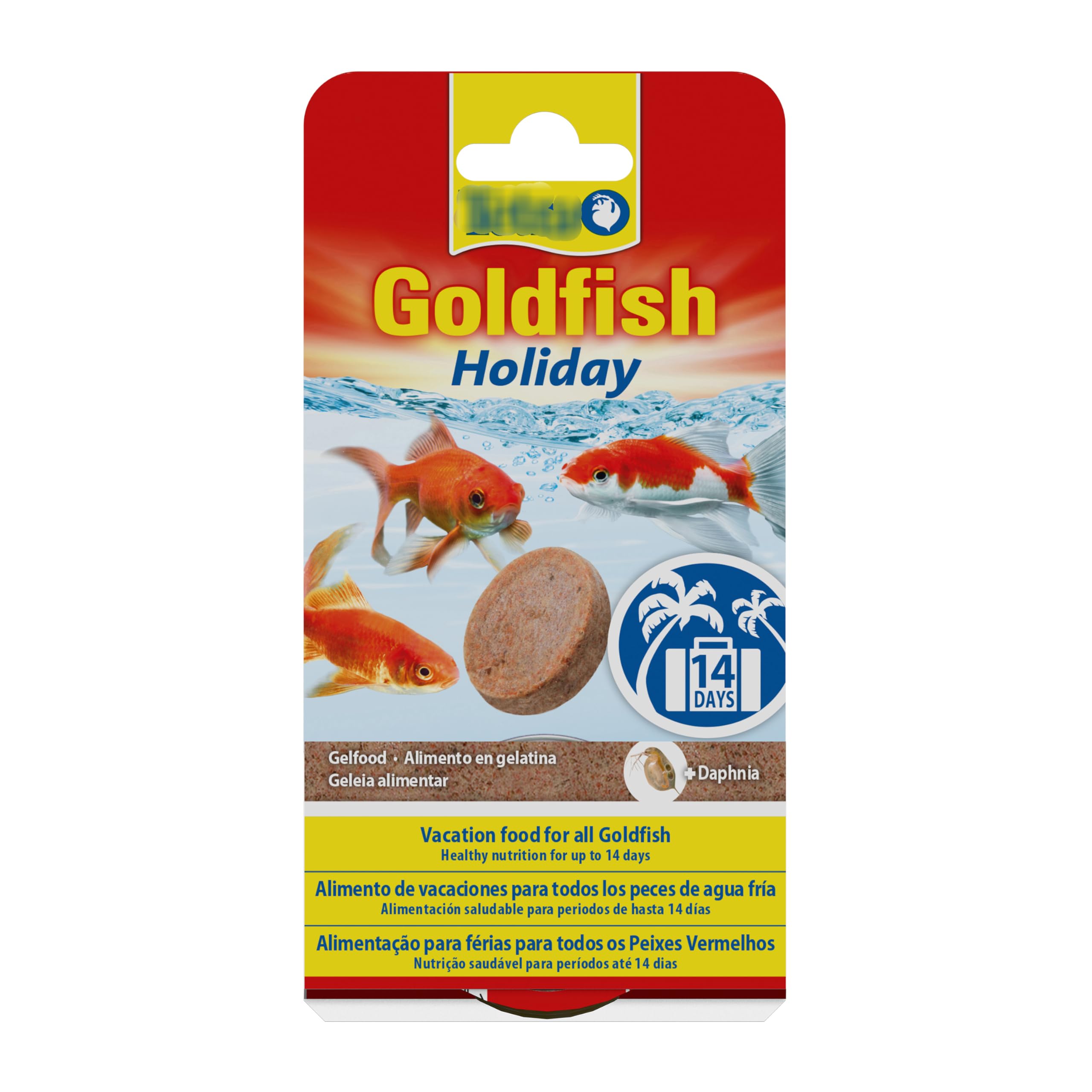 TIGHUP Holiday 14 Day Healthy Nutrition Goldfish Food Block, Reliable feeding for holidays, Complete & balanced diet, Essential minerals & protein, Approximate Dimensions :2 x 12g: H18 x W1 x D9cm