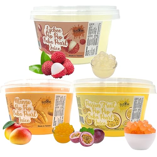 Fusion Select - Perlas boba explosiva para aderezar té frutal