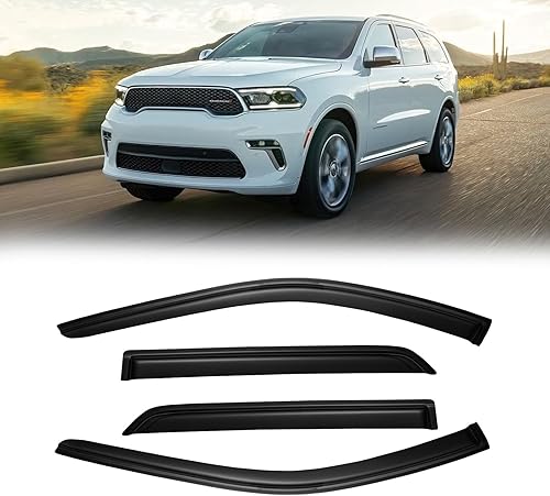 Miniatura 210 de Viseras de ventana para Toyota Camry 2007-2011, protectores de lluvia, deflector de ventilación, sombra humo oscuro 07 2008 2009 2010 11, con cinta