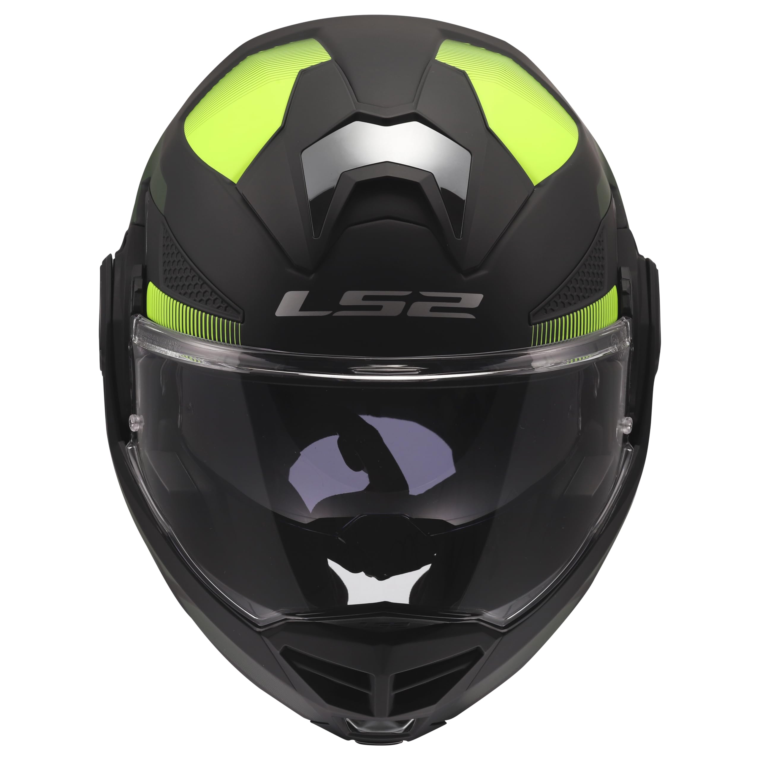 LS2, Modularer Motorradhelm ADVANT X NOVA Black Yellow, M