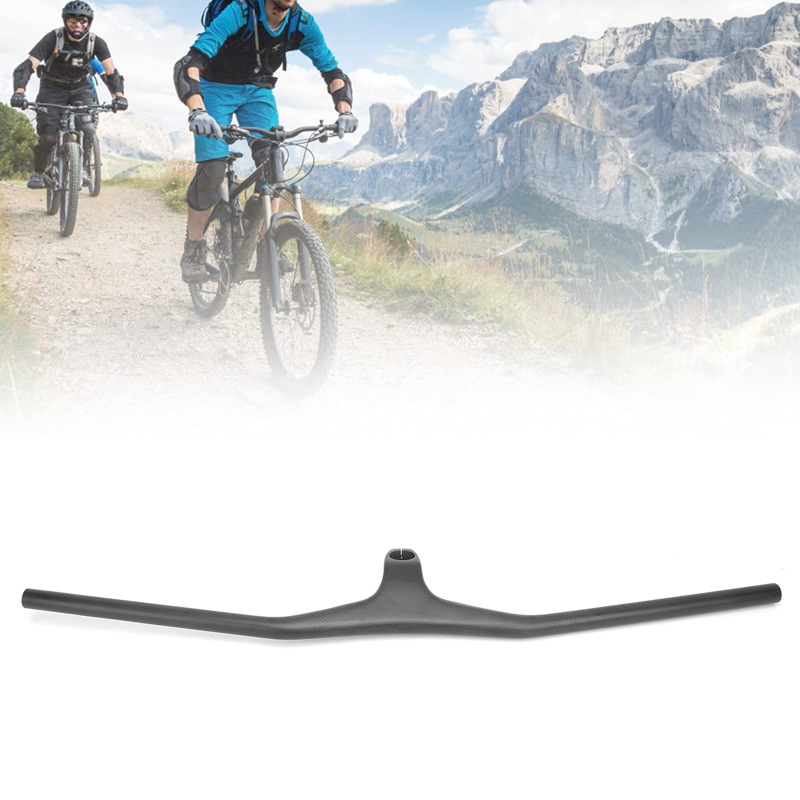 Guidon intégré en fibre de carbone 820 x 100 mm résistant aux chocs pour