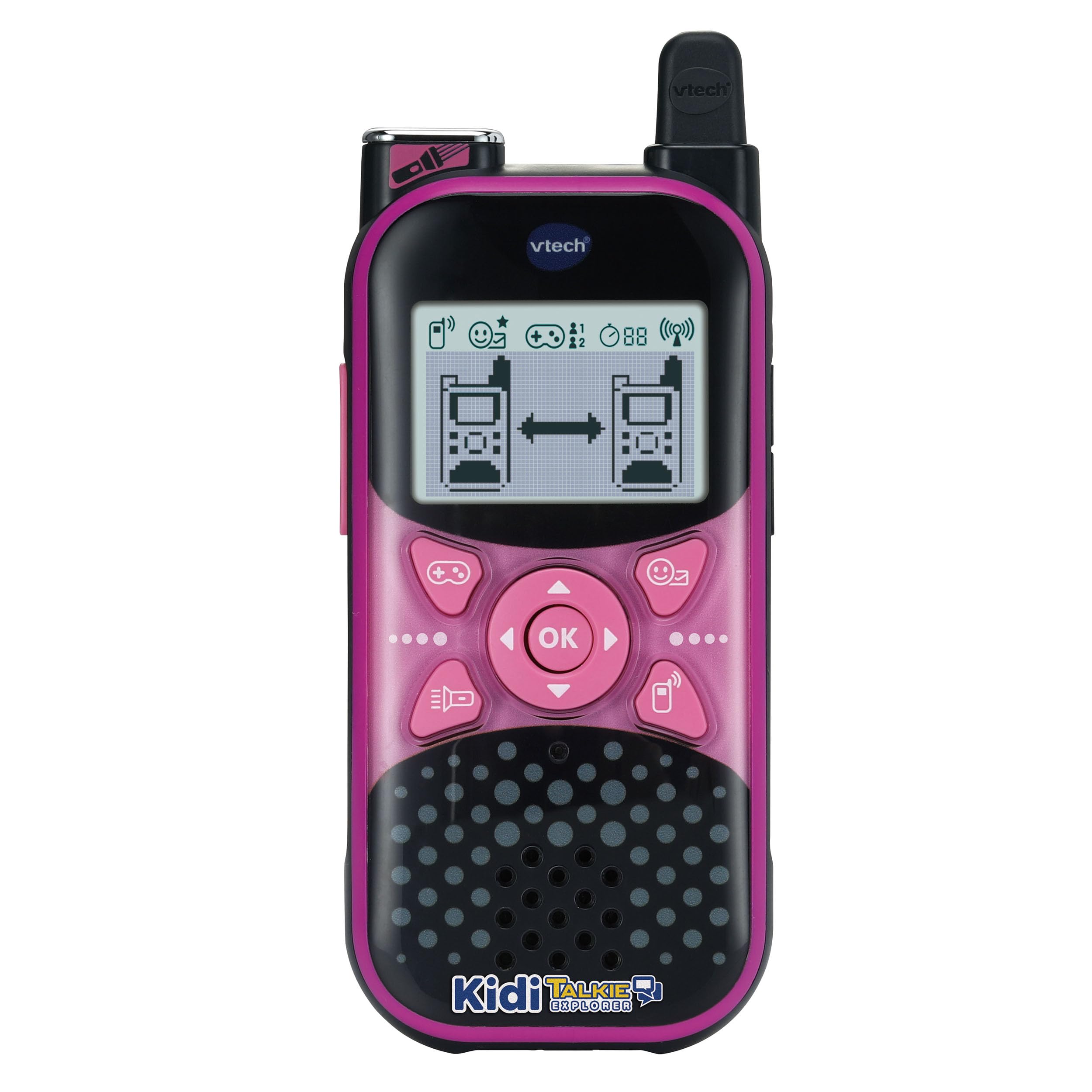 Vtech KidiTalkie Explorer Walkie-Talkie für Kinder, Rosa