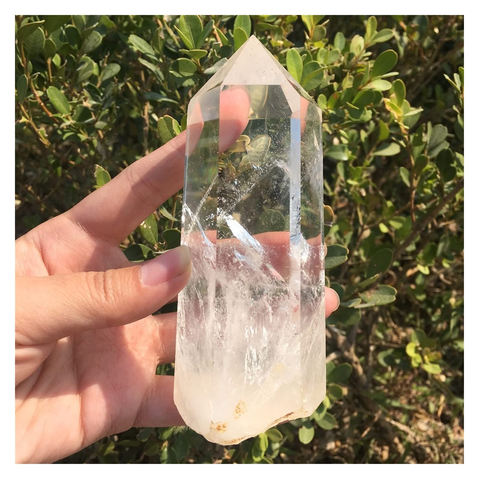 Cristal Natural en Bruto, 280g, semilla Grande Transparente, Cuarzo, Punta Natural, Cristal Duro