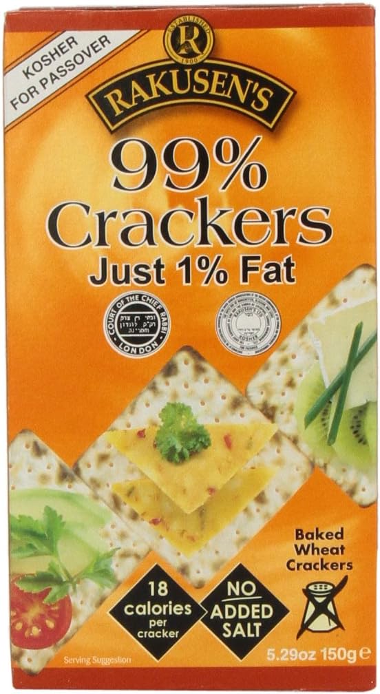 RakusenCracker, 99 Percent Fat Free, Passover,5.2900-ounces (Pack of6)