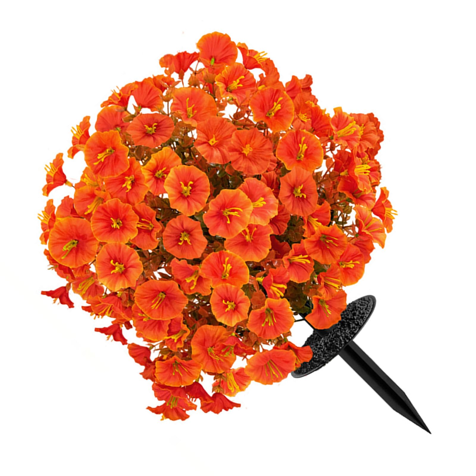 NVOQILIN Weatherproof Morning Glory Flower with Stake Realistic Artificial Plant for Garden Yard Patio Fraudulent Flowers