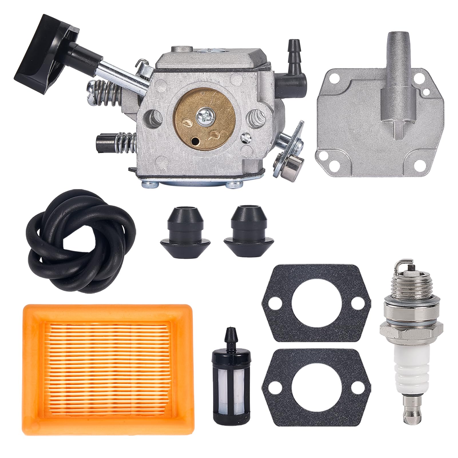 Kit Carburador Bullwall BR420 | Para Sopradores Mochila | Compatível Com BR400, SR320, SR420