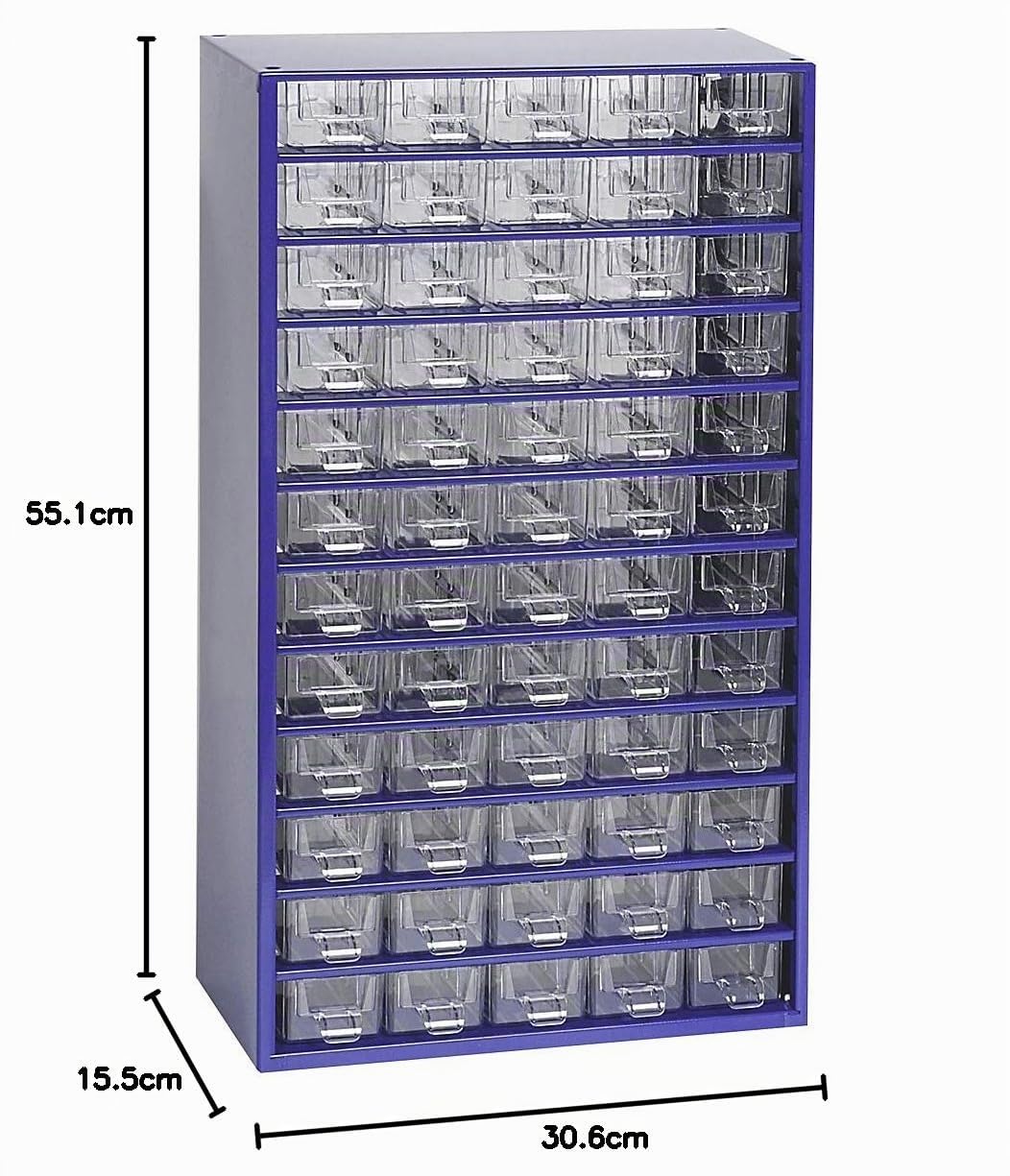 Schubladen für Magazin, Stahl, Blau, One Size