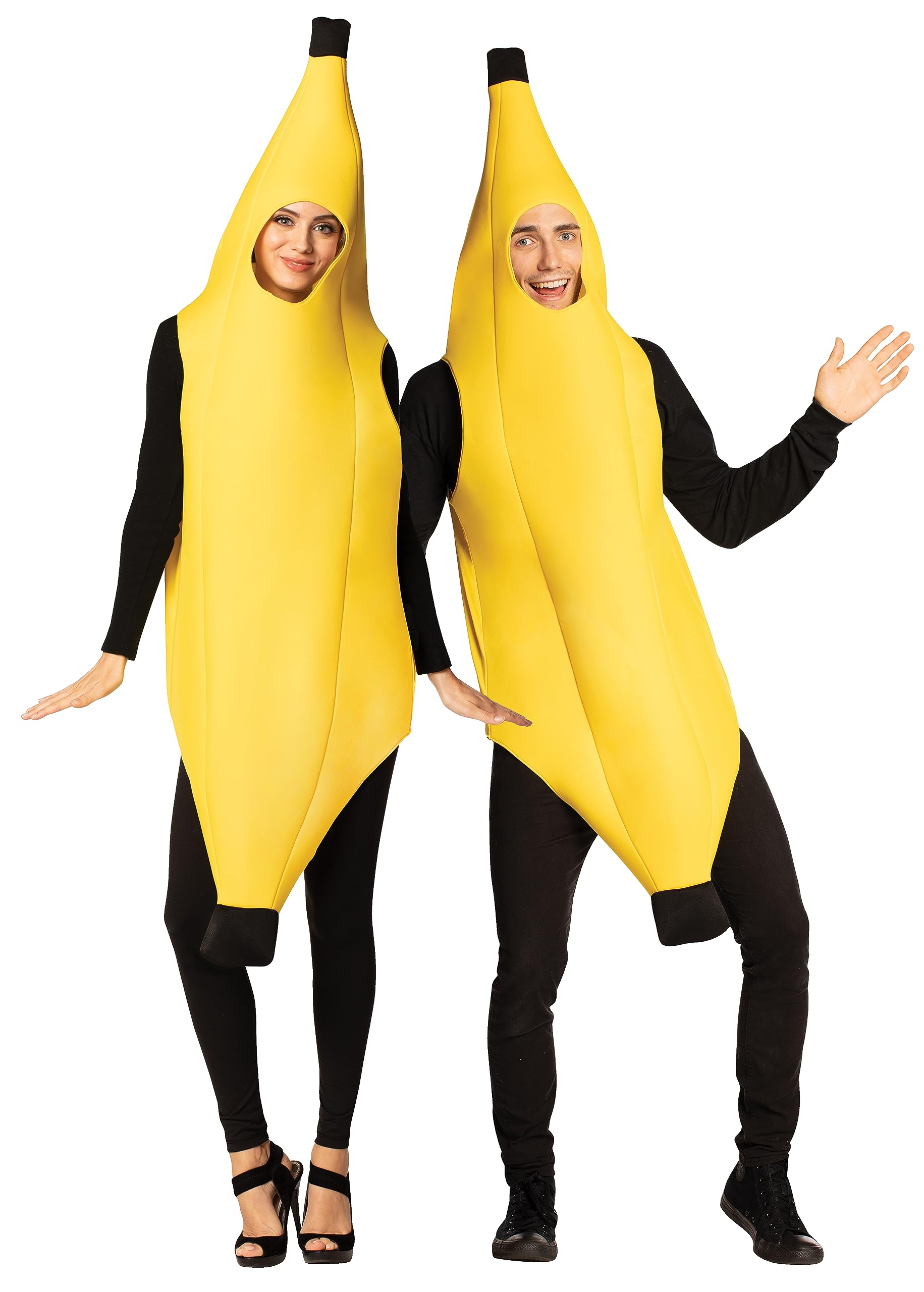 Rasta Imposta Halloween Couples Costumes, Ultimate Banana Couple Costume Set, Adult One Size & XXS, Unisex, 1210-OS & 1210-XXS