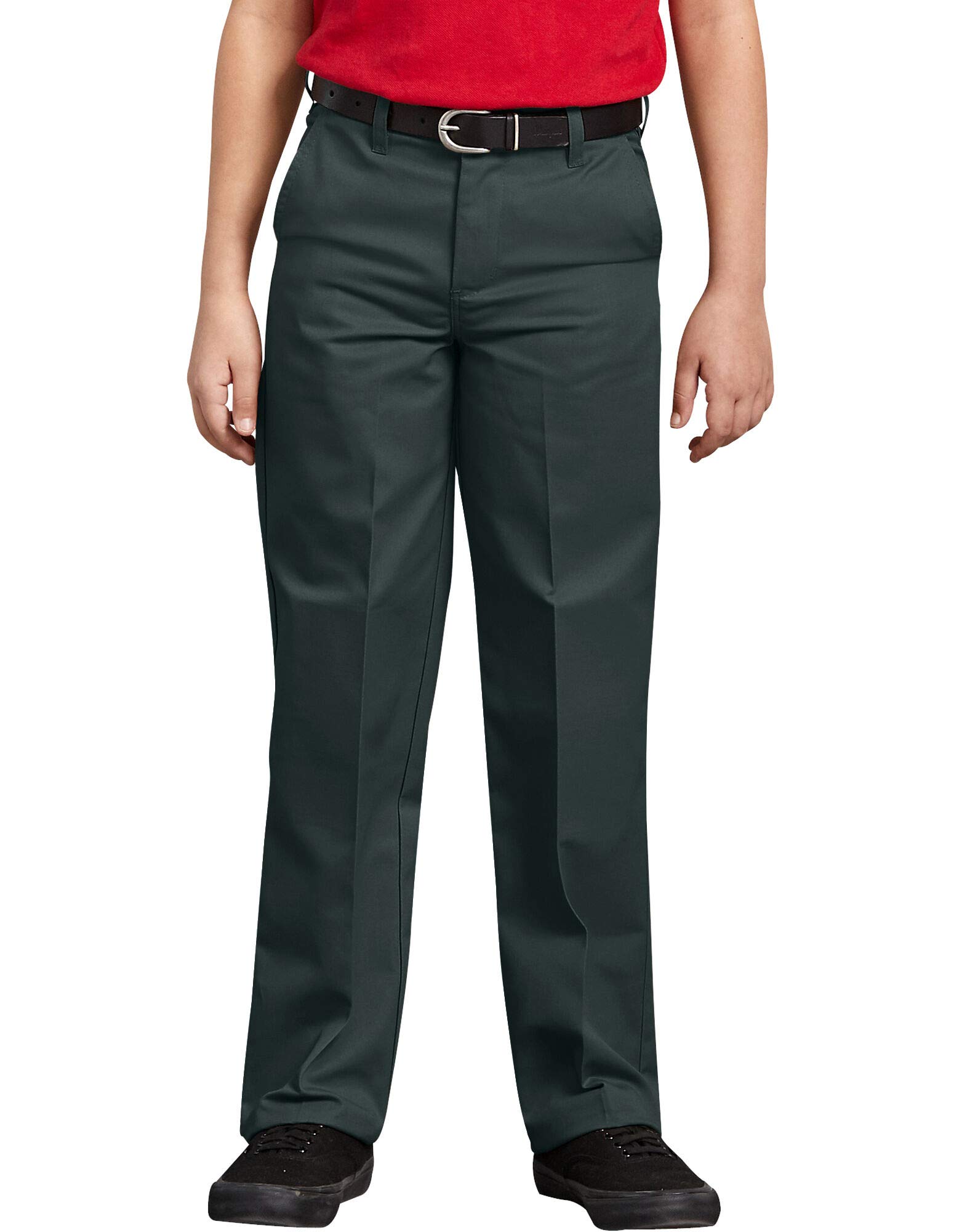 Dickies Boys' Flex Waist Flat Front Pant