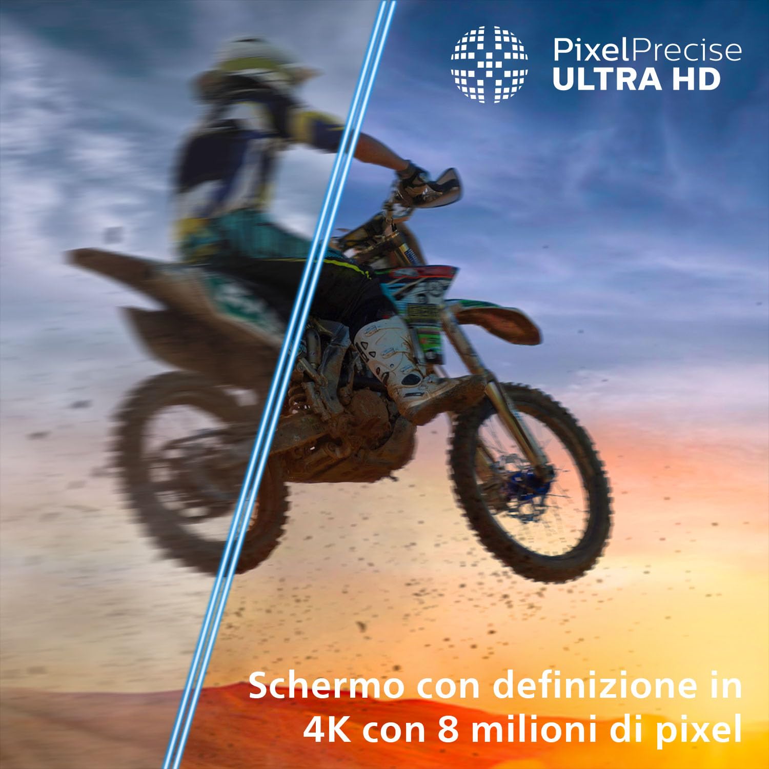 Philips 55PUS7200 4K LED Smart TV - Display 55’’ con piattaforma Titan OS, Pixel Precise Ultra HD e Dolby Atmos Sound - funziona con Alexa e Google Voice Assistant