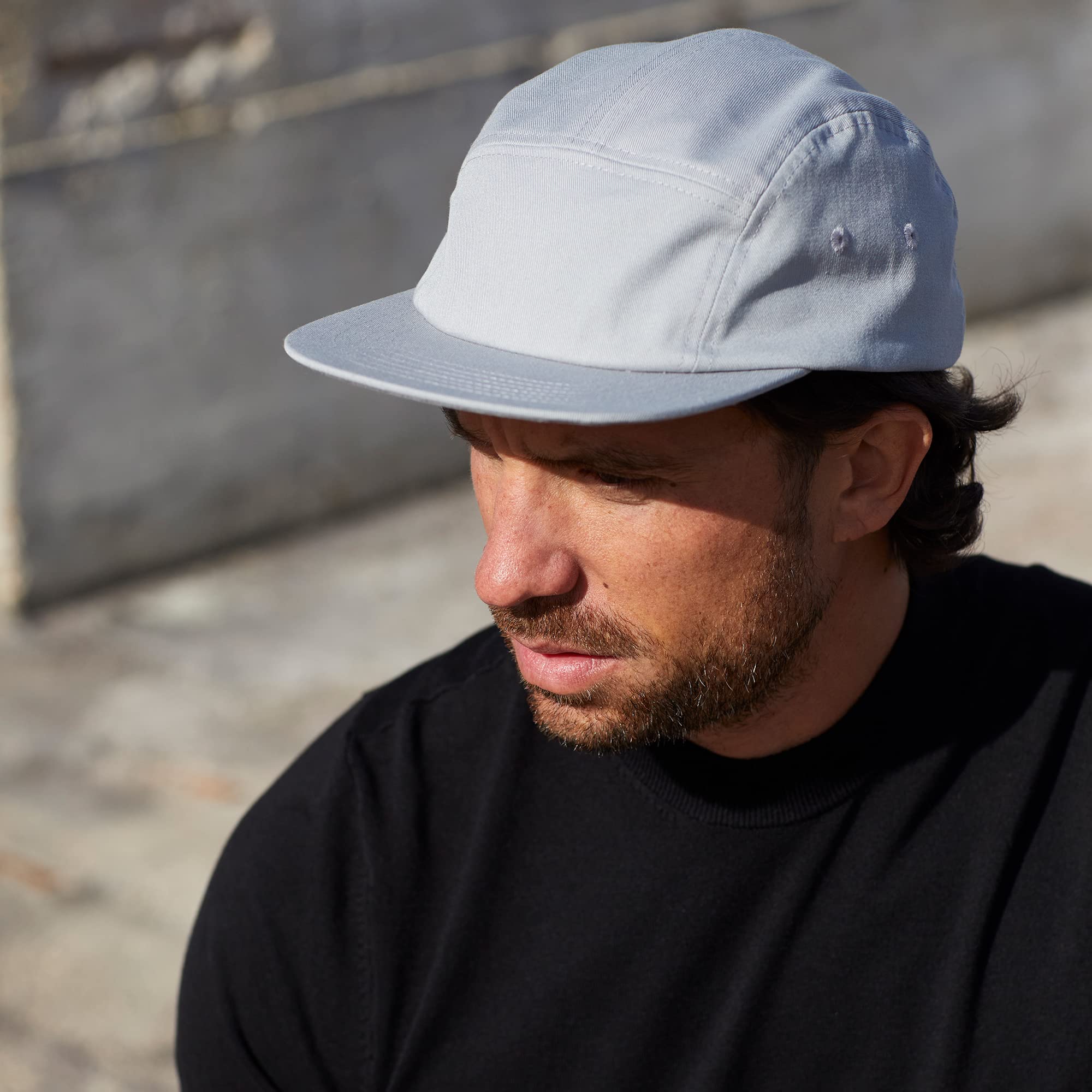 Pembroke® Gorra de béisbol de 5 paneles, 100% algodón, tamaño ajustable