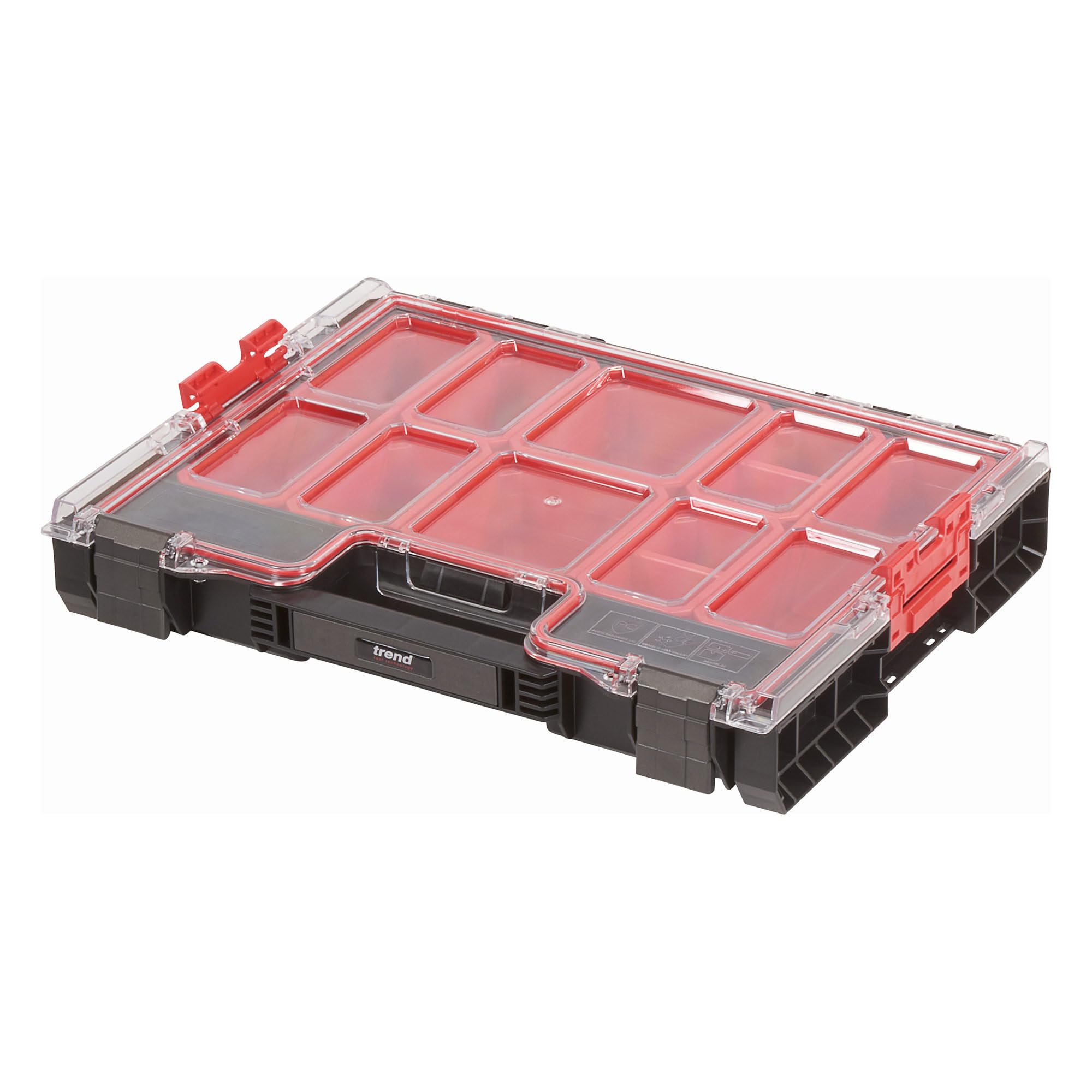 Trend ProTransit 6-Litre Large Organiser, Compatible with the Trend ProTransit Modular Storage System, Ideal for screws, nails, fixings and accessories, MS/T/ORG/L