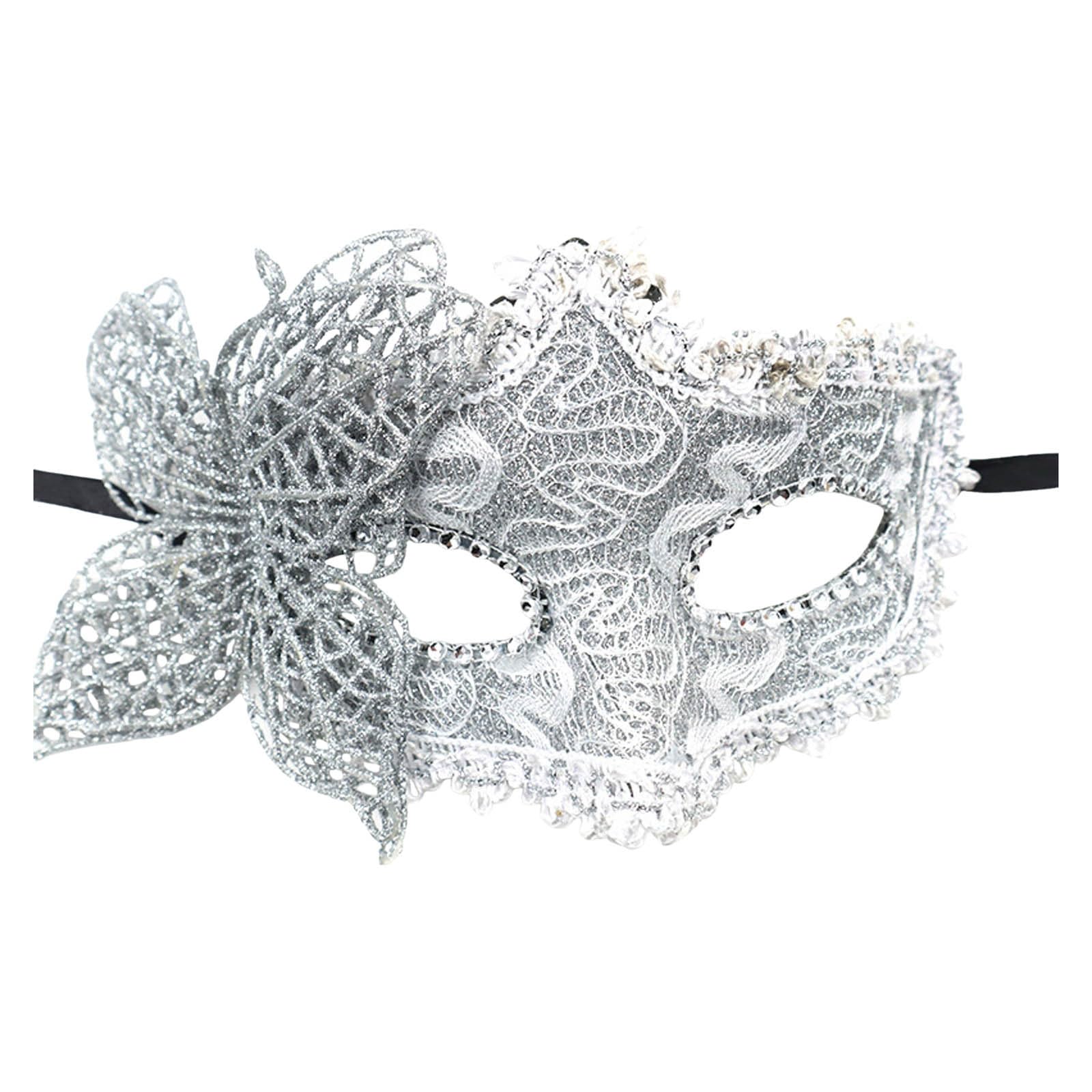 Masquerade Mask for Women,Carnival Masks,Ball Masquerade Party Face Guard,Mardi Gras Decorations (Silver)