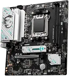 MSI Placa-mãe B650M GAMING WIFI, mATX - Suporta processadores AMD Ryzen série 7000, AM5 - DDR5 Memory Boost 7800+ MHz/OC, PCIe 4.0 x16, M.2 Gen4, Wi-Fi 6E