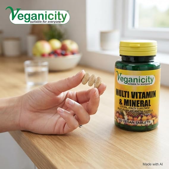 Multi Vitamin & Mineral : General Health and Well-Being Supplement : 60 Tablets, in a Planet-Friendly 99% Recycled Pot