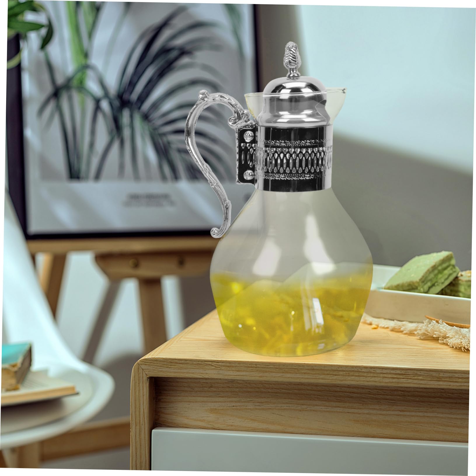 DOITOOL Cafetera de Estilo Europeo Cafetera Calentable para Uso Doméstico y Restaurantes Tapa de Vidrio