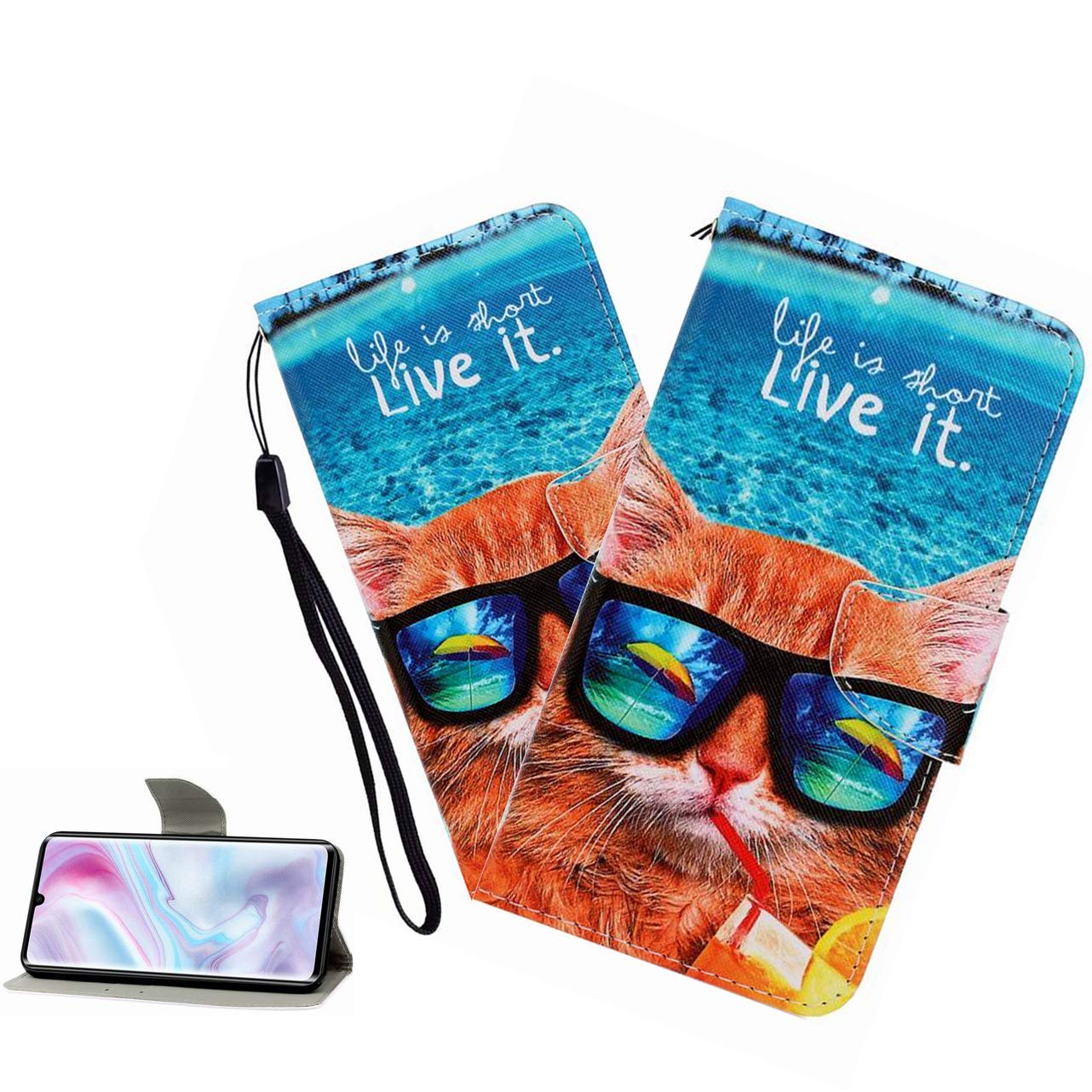 LEMAXELERS Custodia Huawei P Smart Z Cover Portafoglio