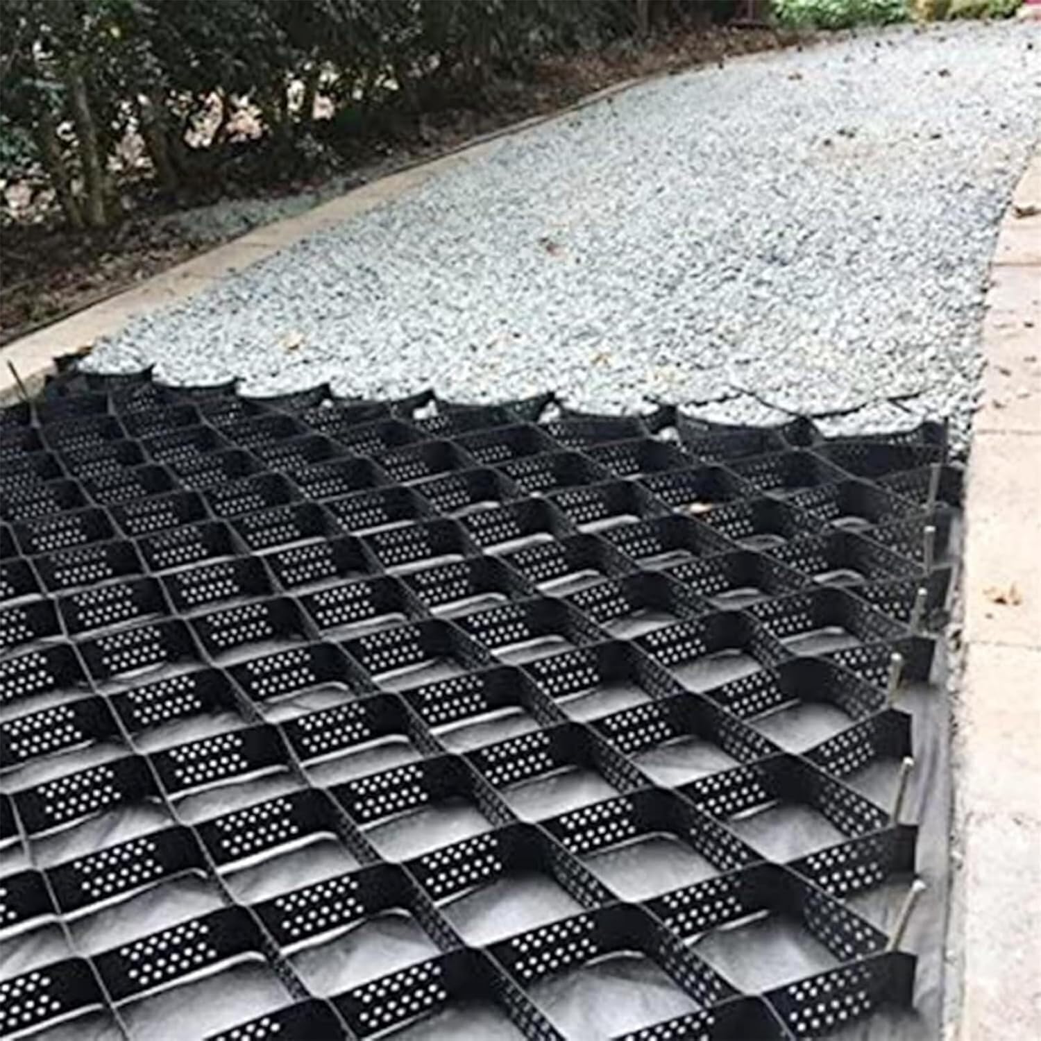 Griglia per ghiaia da 5,1 cm, per patio, passerella, capannone, vialetto e parcheggio, supporta 816,5 kg/mq per veicoli leggeri ed erba