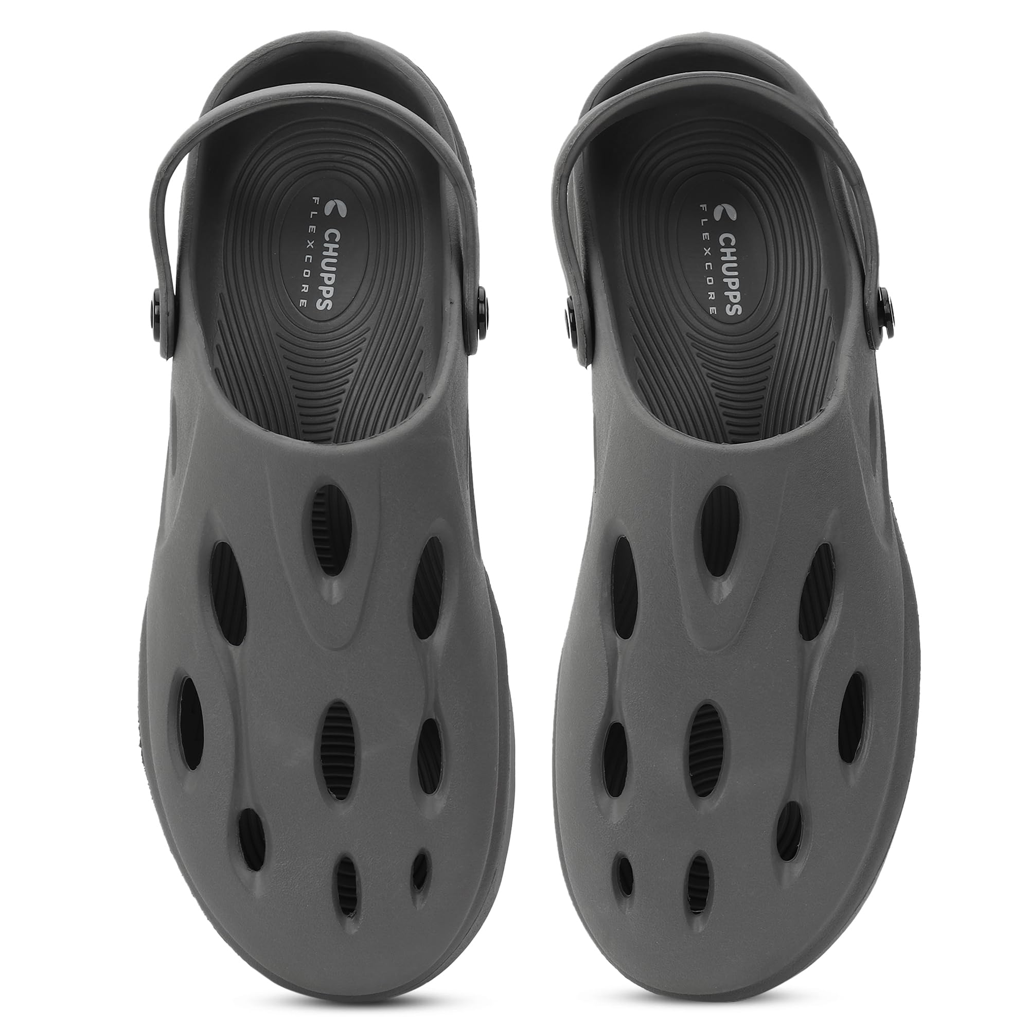 chupps Gator Clogs for Men | Lightweight EVA Clogs | Anti-Slip Sole | Cushioned Footbed | Breathable Ventilation | Adjustable Back Strap | Waterproof Casual Garden Clogs for Men-picture-17