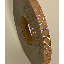 Roll of Prism Tape, Holographic 1/4 Mosaic 1/4 inch x 50 ft, Copper