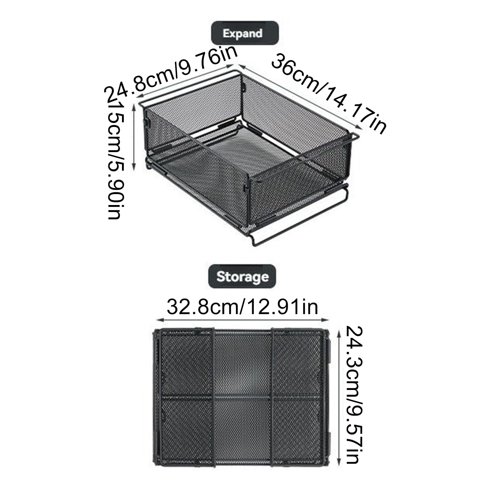 Cestino in Rete Contenitori Metallici Pieghevoli Resistenti | Cucina e Casa per Congelatore Campeggio Giardinaggio
