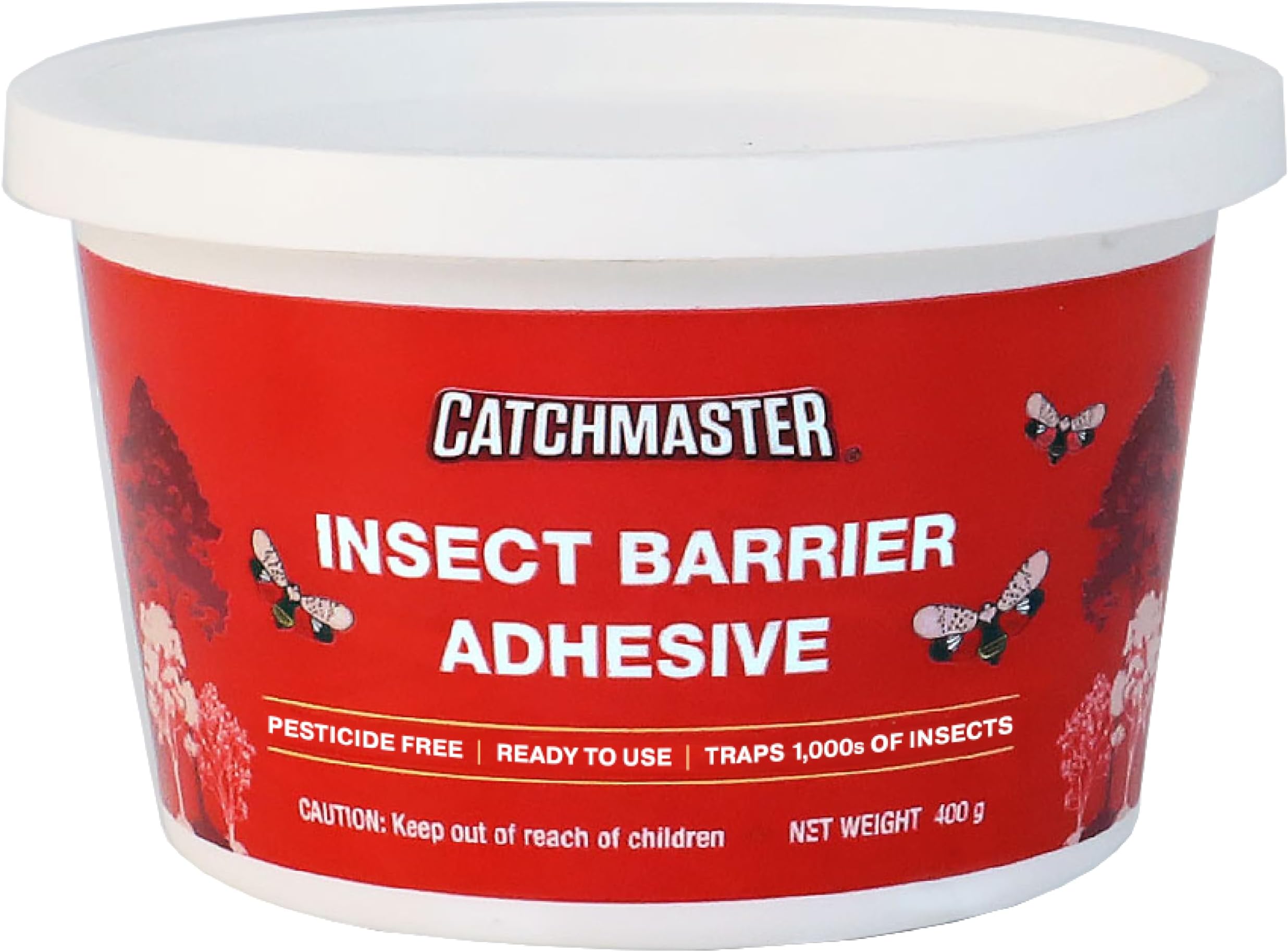 Catchmaster Tree Banding Insect Barrier DIY 15oz Pail, Lanternfly & Ant Traps, Outdoor Adhesive Crawling Insect Trap to Protect Trees, Fruit & Plants
