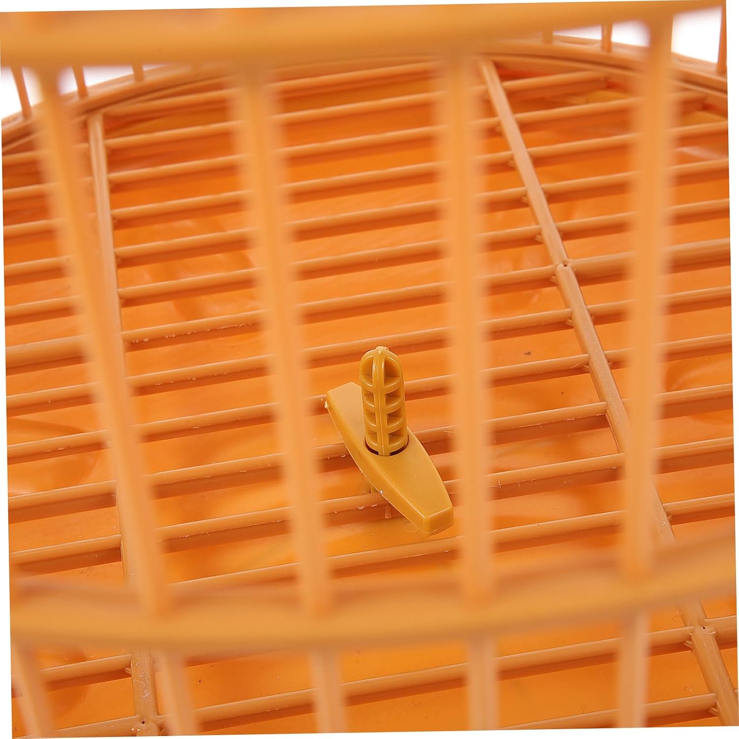 Luxshiny Plastic Hanging Bird Cage for Small Animals Round Design Door Spacious and Decorative Cage for Parakeets Finches and Small Parrots