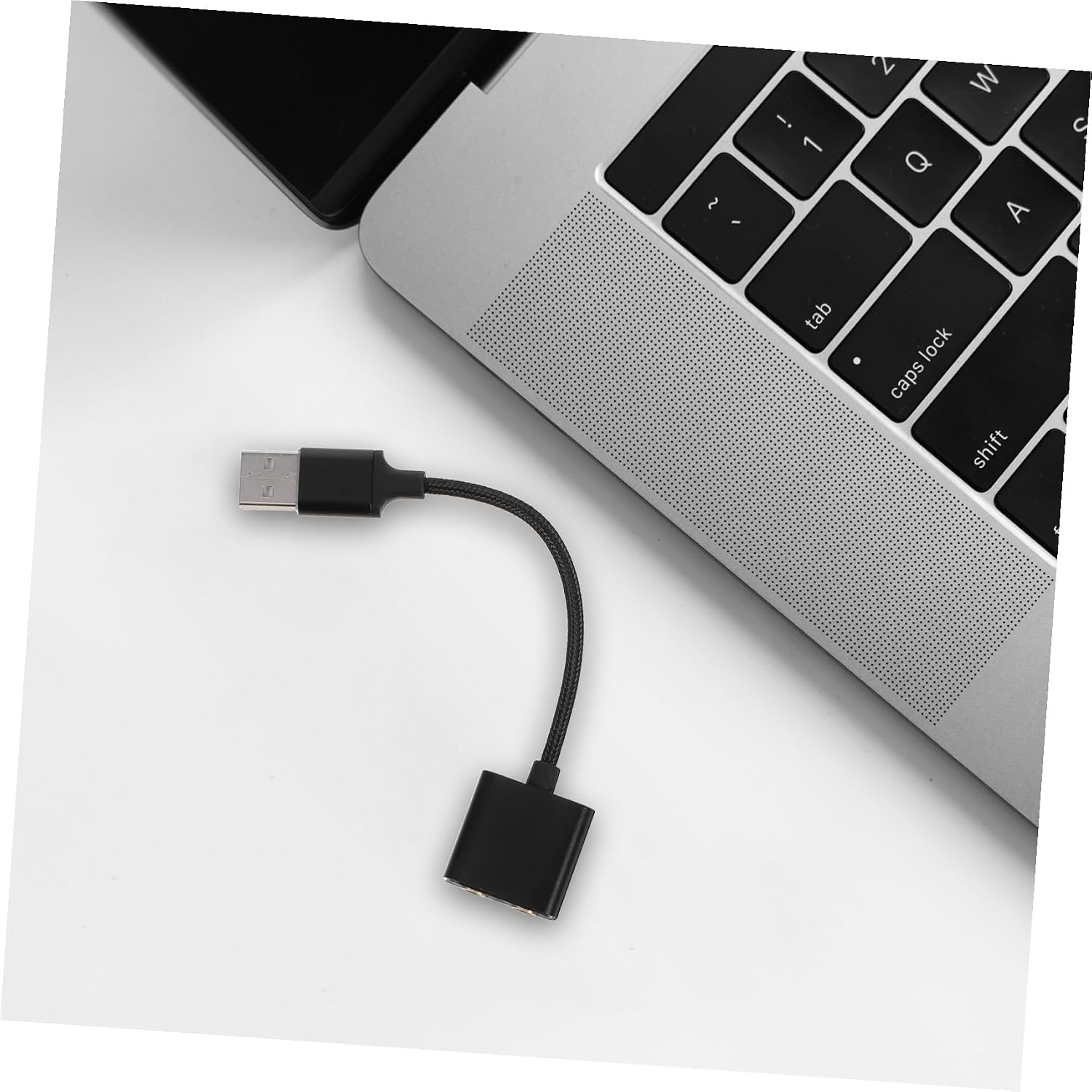 Vaguelly External USB Sound Card Adapter with Headphone Jack Splitter and Microphone Converter for PC Laptop Tablets Plug and Play Clear Stable Audio for Multi-Device Compatibility