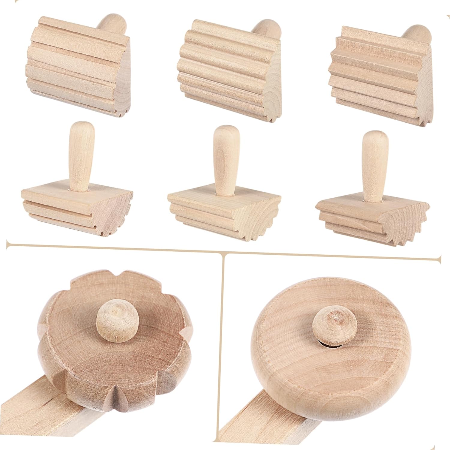 Garneck 12pcs Wooden Clay Sculpting Tools Set for Kids