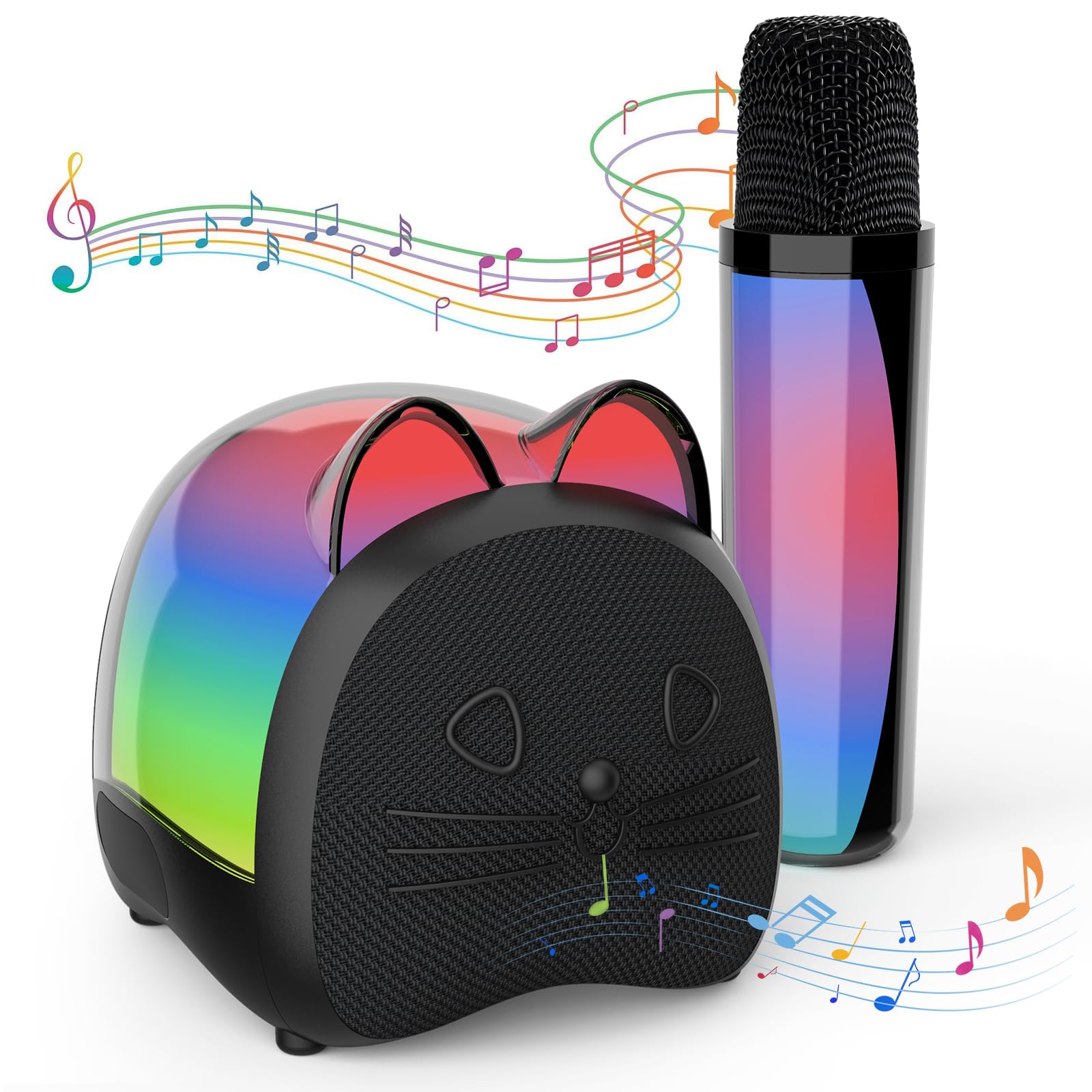 KidsFaves Cat Mini Karaoke Machine for Kids,with ...