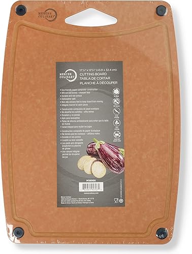 Vista 28 de Mercer Culinary Tabla de cortar compuesta 11 3/4" x 9 1/4" NSF Marrón