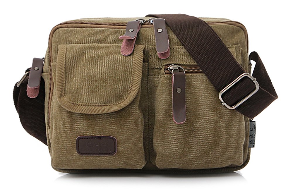 Small Vintage Canvas Crossbody Purse Travel Shoulder Bags Messenger Satchel Bag