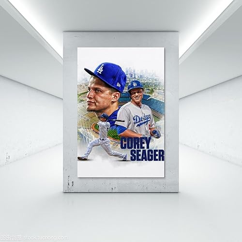 Miniatura 7 de FitNxt Corey Seager - Póster de baloncesto decorativo para pared, pintura en lienzo, regalo, sala de estar, decoración de dormitorio, obras de arte