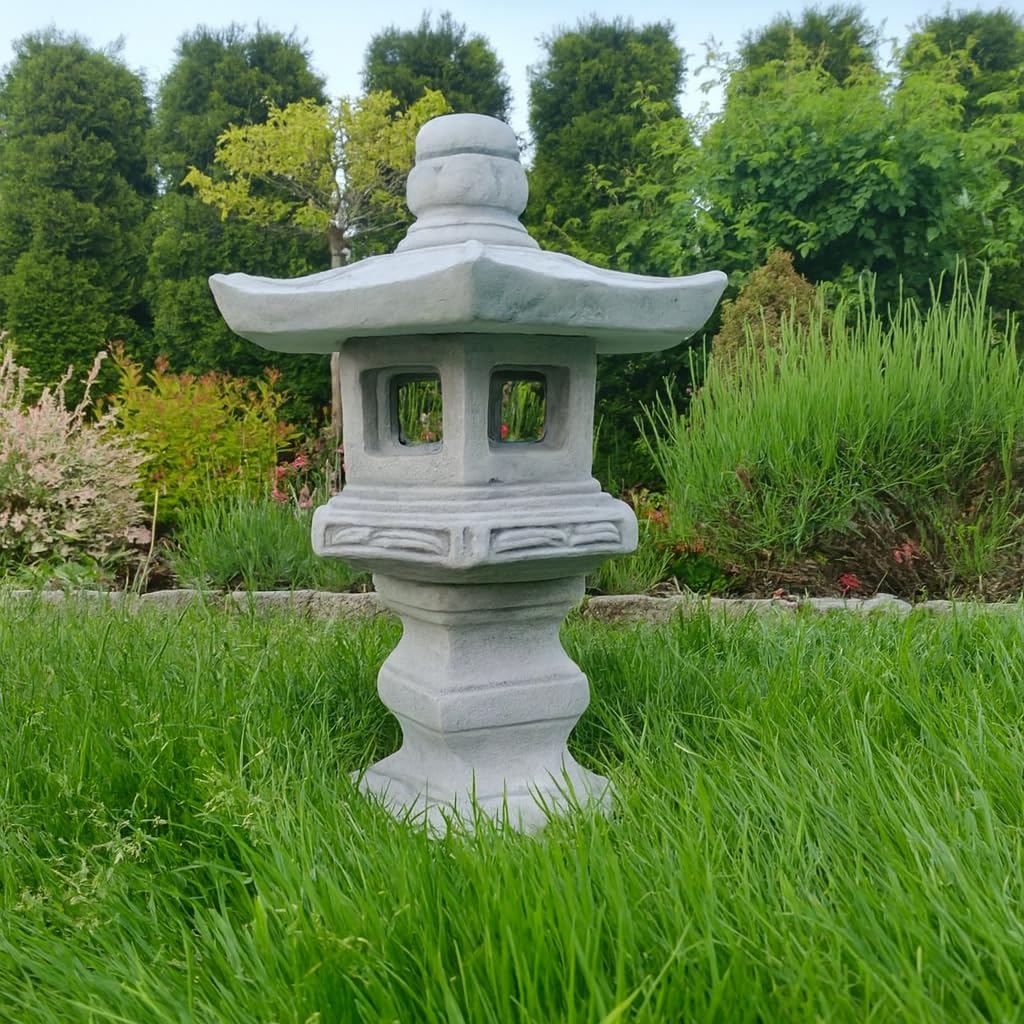 Pagoda/Lanterna "Dabotap" in stile giapponese per ornamento da giardino in pietra/cemento
