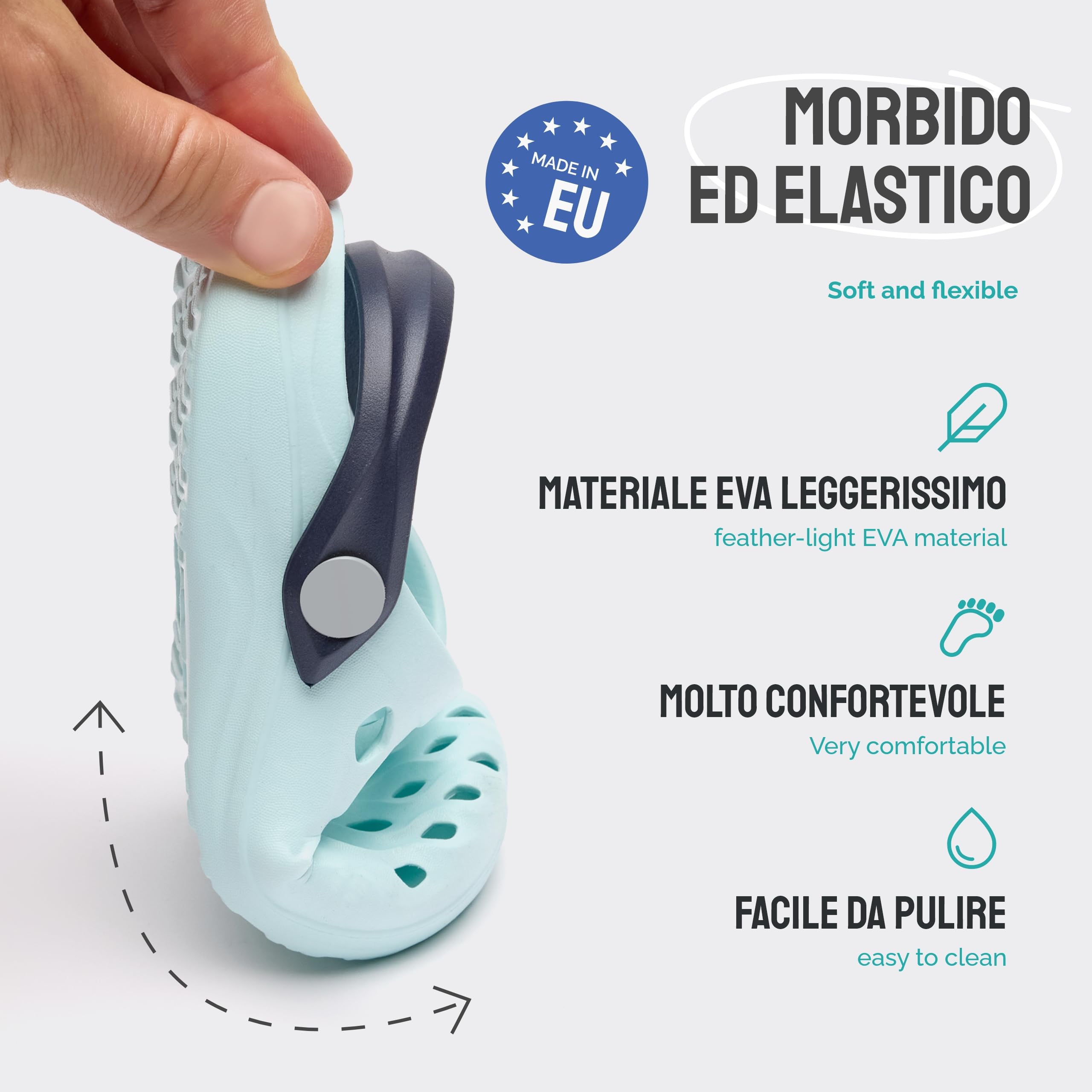 Ladeheid Clogs Bambino e Bambina in Eva LA-CA-15