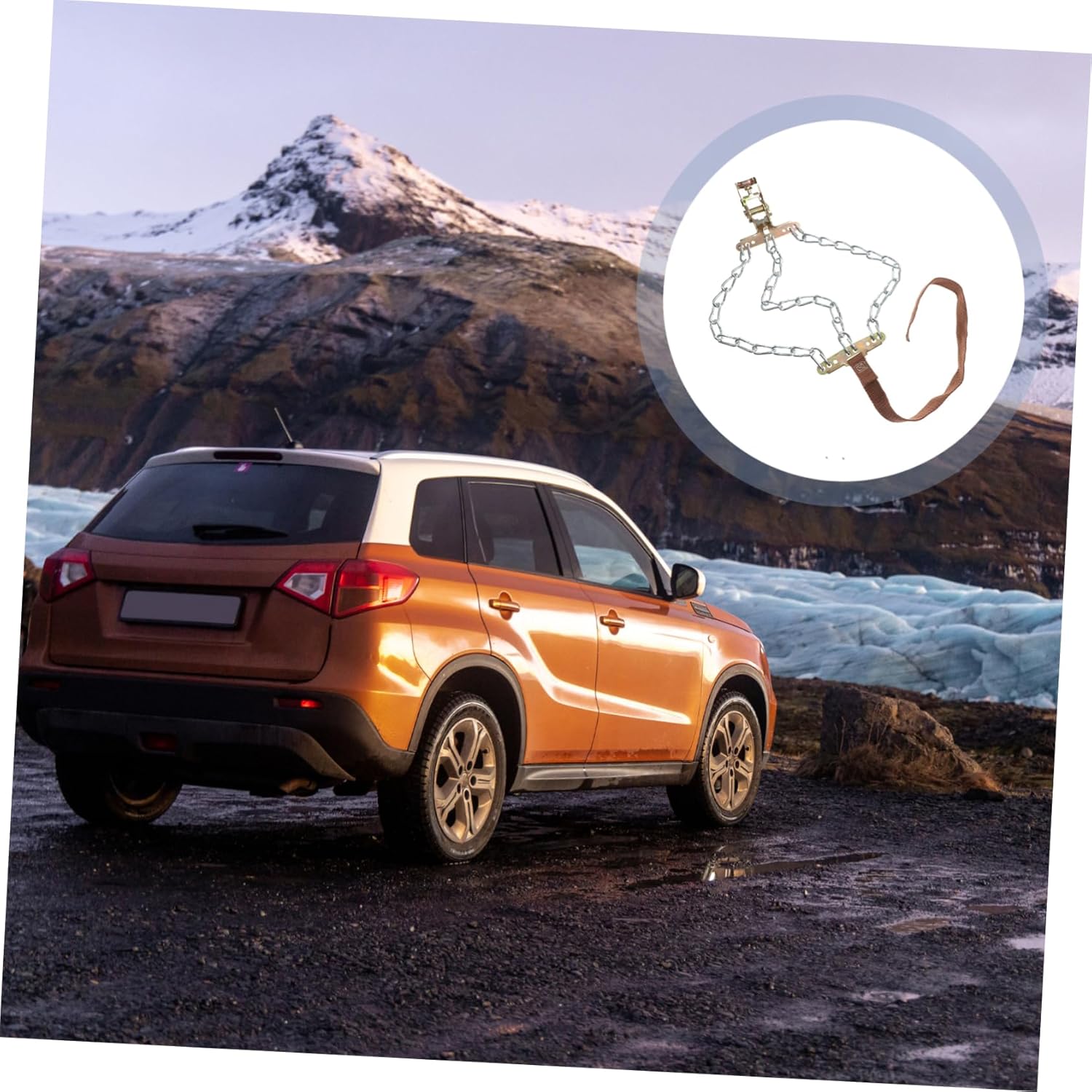 8pcs Automobile Snow Socks Tire Skid Chain Mud Car Tyre Clip Car Snow Chains Balance Design Ice Random Color